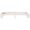 vidaXL Bed Frame White 75 x 190 cm Solid pine wood