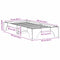 vidaXL Bed Frame White 75 x 190 cm Solid pine wood