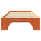 vidaXL Bed Frame Wax brown 75 x 190 cm Solid pine wood