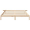 vidaXL Bed Frame with Bedside Tables Brown 200 x 200 cm Brown