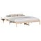 vidaXL Bed Frame with Bedside Tables Brown 200 x 200 cm Brown