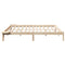 vidaXL Bed Frame with Bedside Tables Brown 200 x 200 cm Brown