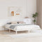 vidaXL Bed Frame with Bedside Tables White 200 x 200 cm White