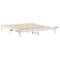 vidaXL Bed Frame with Bedside Tables White 200 x 200 cm White