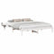 vidaXL Bed Frame with Bedside Tables White 200 x 200 cm White