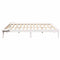 vidaXL Bed Frame with Bedside Tables White 200 x 200 cm White