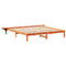 vidaXL Bed Frame with Bedside Tables Brown 200 x 200 cm Wax brown