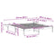 vidaXL Bed Frame Brown 180 x 200 cm Brown
