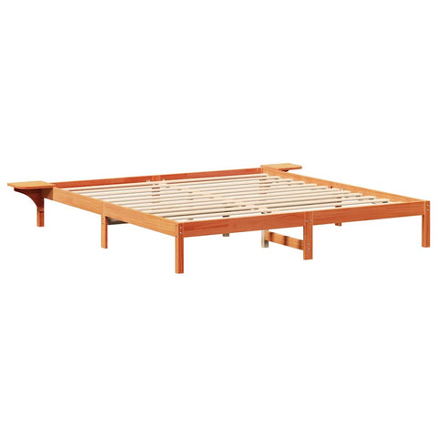vidaXL Bed Frame Wax brown 180 x 200 cm Wax brown