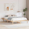 vidaXL Bed Frame with Bedside Tables Brown 150 x 200 cm Brown