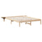 vidaXL Bed Frame with Bedside Tables Brown 150 x 200 cm Brown