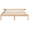 vidaXL Bed Frame with Bedside Tables Brown 150 x 200 cm Brown