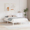 vidaXL Bed Frame with Bedside Tables White 140 x 200 cm White