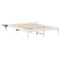 vidaXL Bed Frame with Bedside Tables White 140 x 200 cm White
