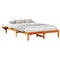 vidaXL Bed Frame with Bedside Tables Brown 140 x 200 cm Wax brown