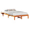 vidaXL Bed Frame with Bedside Tables Brown 120 x 200 cm Wax brown