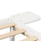 vidaXL Bed Frame with Bedside Tables White 140 x 190 cm White