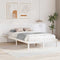 vidaXL Bed Frame with Bedside Tables White 140 x 190 cm White