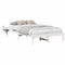 vidaXL Bed Frame with Bedside Tables White 140 x 190 cm White