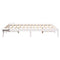vidaXL Bed Frame with Bedside Tables White 140 x 190 cm White