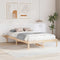 vidaXL Bed Frame with Bedside Tables Brown 135 x 190 cm Brown