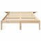 vidaXL Bed Frame with Bedside Tables Brown 135 x 190 cm Brown