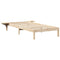 vidaXL Bed Frame with Bedside Tables Brown 100 x 200 cm Brown