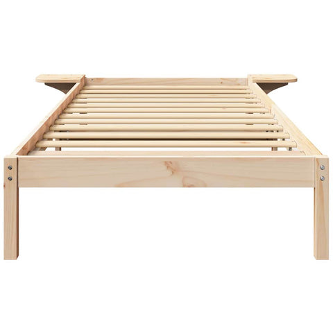 vidaXL Bed Frame with Bedside Tables Brown 100 x 200 cm Brown
