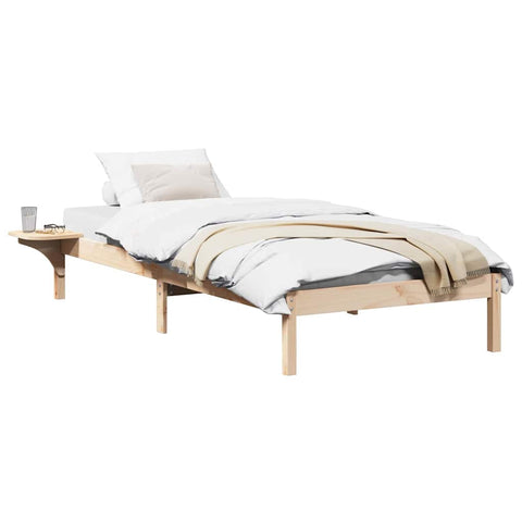 vidaXL Bed Frame with Bedside Tables Brown 100 x 200 cm Brown