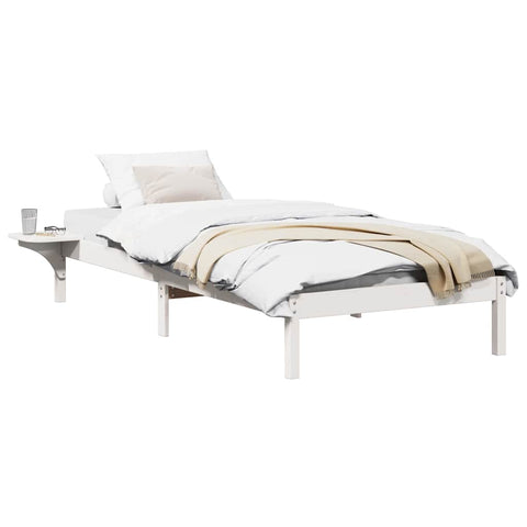 vidaXL Bed Frame with Bedside Tables White 80 x 200 cm White