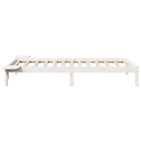 vidaXL Bed Frame with Bedside Tables White 80 x 200 cm White