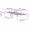 vidaXL Bed Frame with Bedside Tables White 80 x 200 cm White
