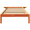 vidaXL Bed Frame with Bedside Tables Brown 90 x 190 cm Wax brown