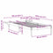 vidaXL Bed Frame with Bedside Tables Brown 90 x 190 cm Wax brown