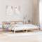 vidaXL Bed Frame with Headboard Brown 180 x 200 cm Solid Pine wood