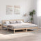 vidaXL Bed Frame with Headboard Brown 180 x 200 cm Solid Pine wood