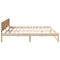 vidaXL Bed Frame with Headboard Brown 180 x 200 cm Solid Pine wood