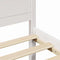 vidaXL Bed Frame with Headboard White 180 x 200 cm Solid Pine wood