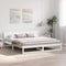 vidaXL Bed Frame with Headboard White 180 x 200 cm Solid Pine wood