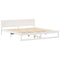 vidaXL Bed Frame with Headboard White 180 x 200 cm Solid Pine wood