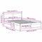 vidaXL Bed Frame with Headboard White 140 x 190 cm Solid Pine wood