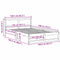 vidaXL Bed Frame with Headboard Brown 135 x 190 cm Solid Pine wood