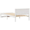 vidaXL Bed Frame with Headboard White 100 x 200 cm Solid Pine wood