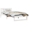 vidaXL Bed Frame with Headboard White 80 x 200 cm Solid Pine wood