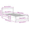 vidaXL Bed Frame with Headboard White 90 x 190 cm Solid Pine wood