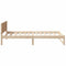 vidaXL Bed Frame with Headboard Brown 75 x 190 cm Solid Pine wood