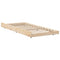 vidaXL Bed Frame Natural Solid Pine Wood 90 x 200 cm Portable