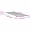 vidaXL Bed Frame Natural Solid Pine Wood 90 x 200 cm Portable