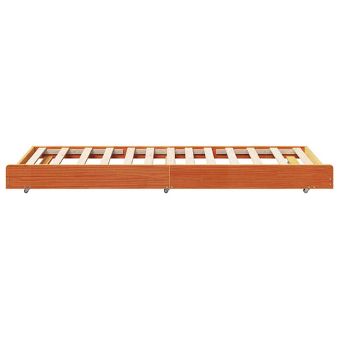 vidaXL Bed Frame Brown 90 x 200 cm Solid Pine wood