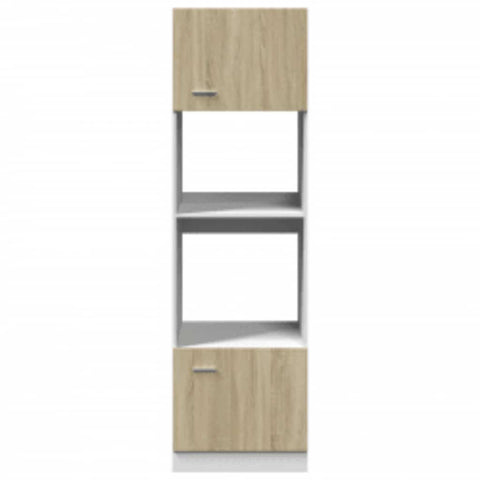 vidaXL Microwave Cabinet Lyon Sonoma Oak 60x57x207 cm Engineered Wood